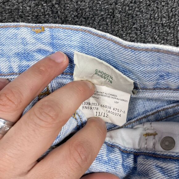 Vintage Northern Reflection Jeans High Rise Blue Denim Light Wash Size 11/12 - Picture 6 of 6